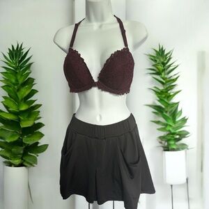 Dark Burgundy Lace Bralette